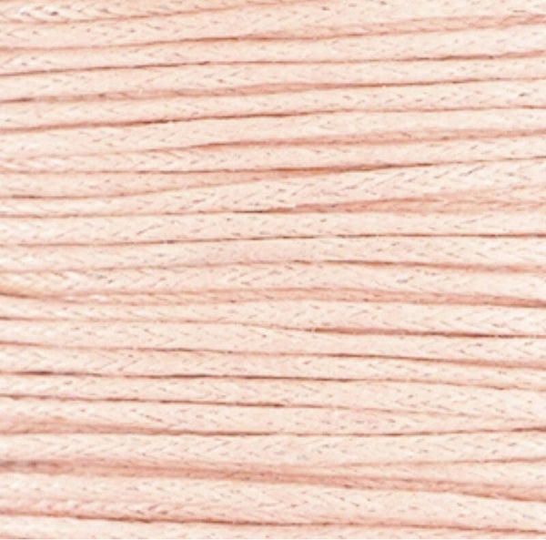 Waxkoord Pastel peach 1mm
