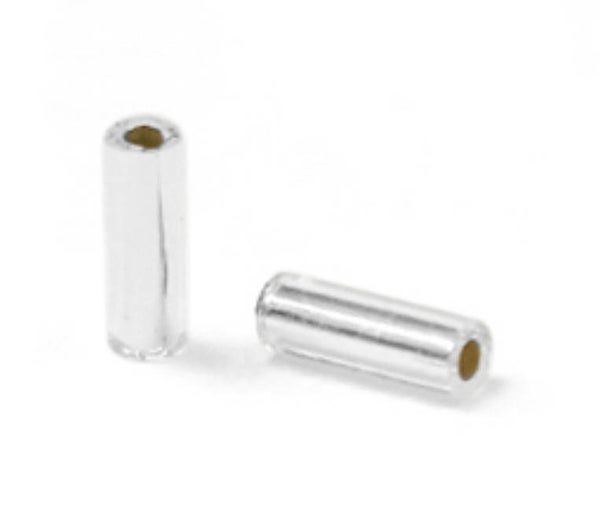 Miyuki bugles 3mm silver lined 