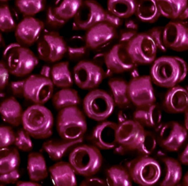 Rocailles Metallic shine Azelea Pink 4mm