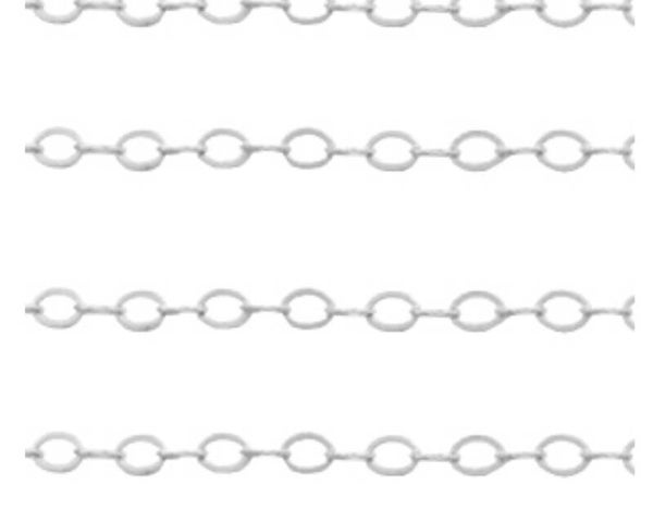 DQ jasseron 3mm zilver. Nikkelvrij