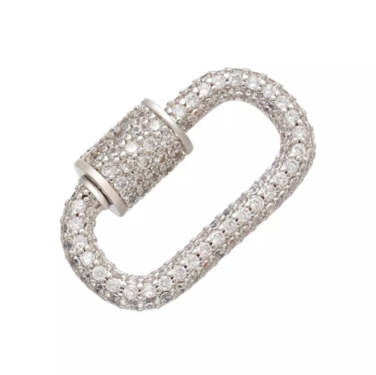 Zirkonia lock zilver