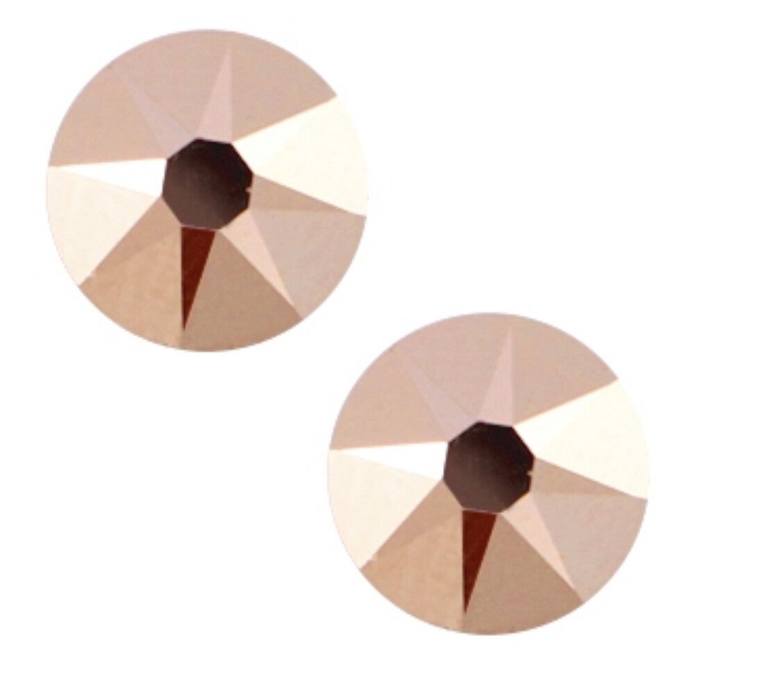 Swarovski elements flatback 2088-ss34 xirius rose crystal rose gold