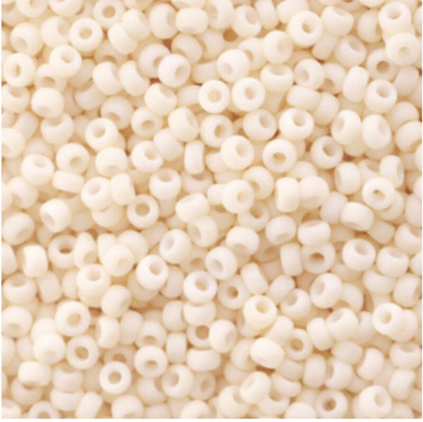 Miyuki 11/0 2mm Opaque matte antique beige 11-2022