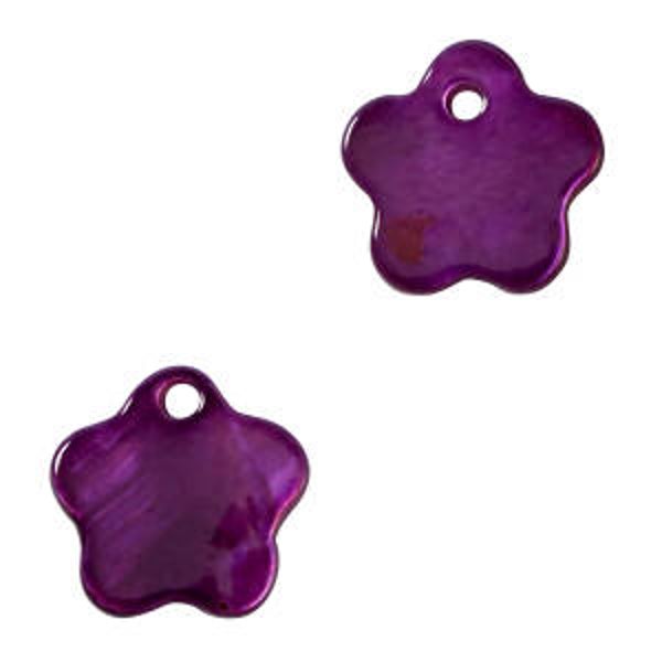 Schelp hanger flower dark purple