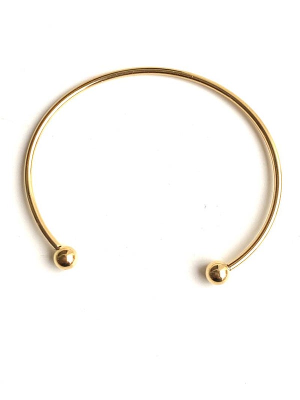 Stainless steel bangle bracelet Gold