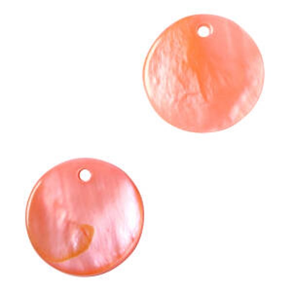 Schelp hanger coral pink