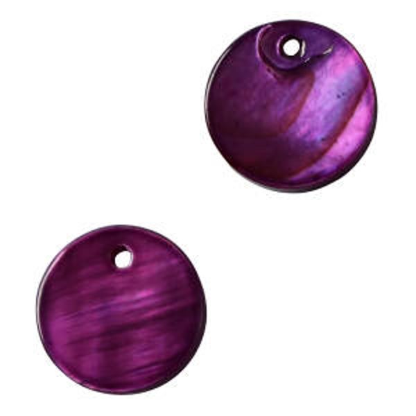 Schelp hanger dark purple