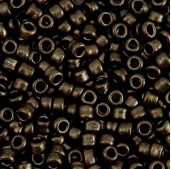Rocailles Metallic Sepia Brown 3mm