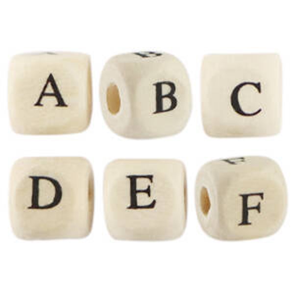 Houten letterkralen wood-natural