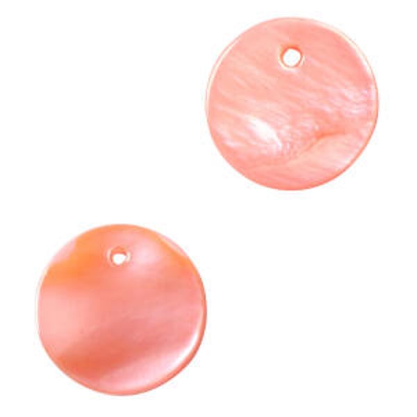 Schelp hanger coral pink