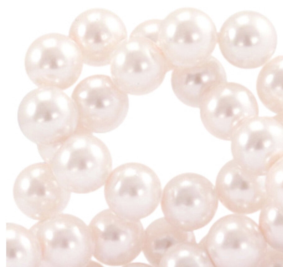 Glasparels top quality 6mm Light pink 