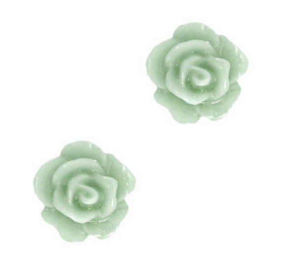 Roosjes kralen 10mm Sea green