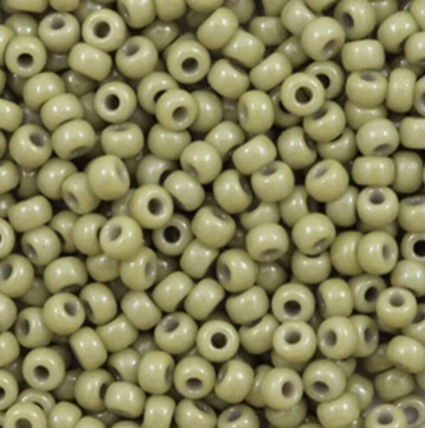 Miyuki 8/0 Duracoat Opaque Cactus green 8-4474