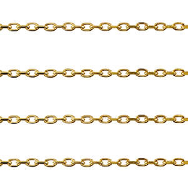 Stainless steel jasseron 2mm goud