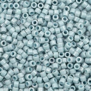Miyuki Delica’s 11/0 Duracoat Opaque dyed moody Blue DB-2129