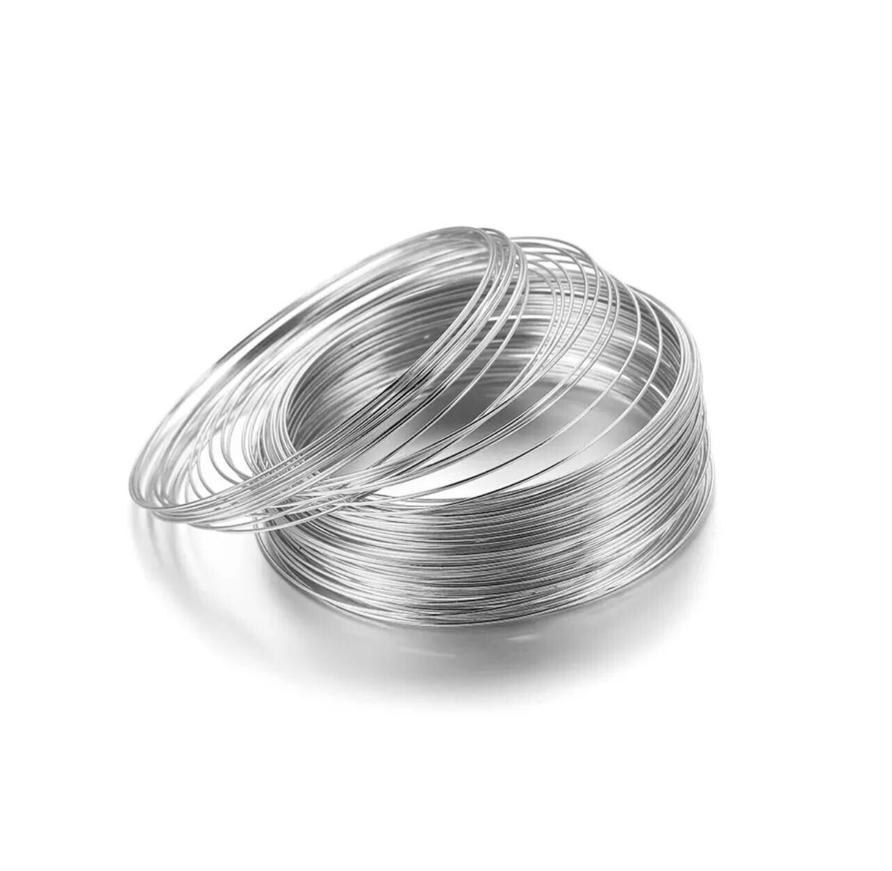 Memory wire steel zilver