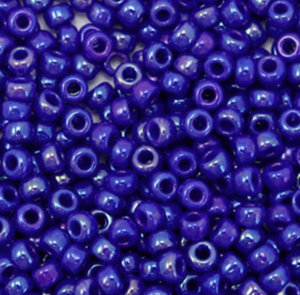 Miyuki 8/0 rocailles 3mm opaque luster cobalt blue 8-1945 
