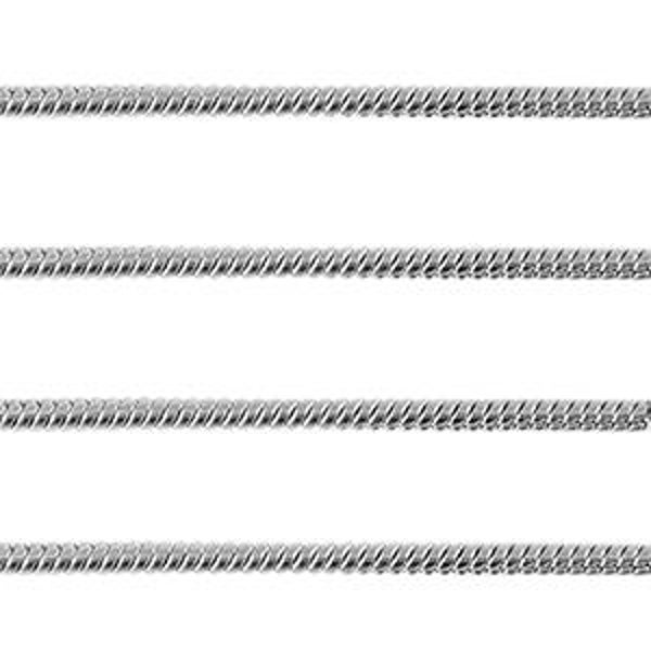 Stainless steel  (RVS) Jasseron Zilver 1.6mm Zilver