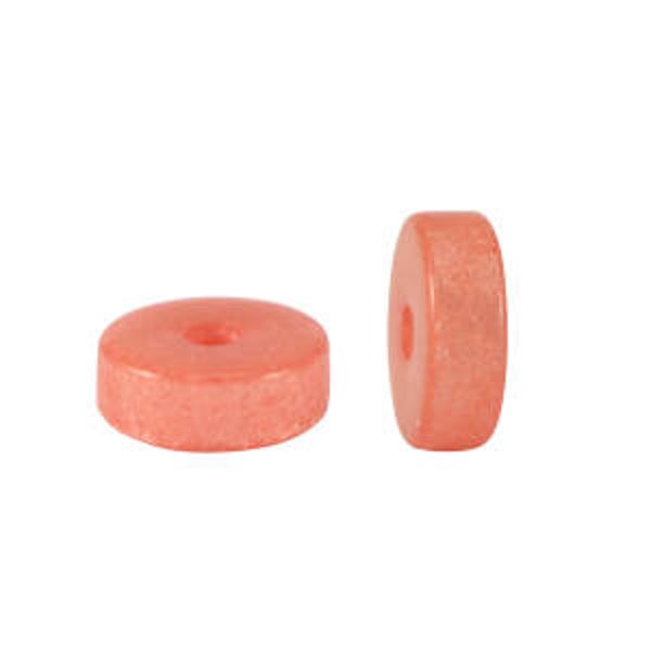 Polaris kralen disc 4mm lucido paradise peach