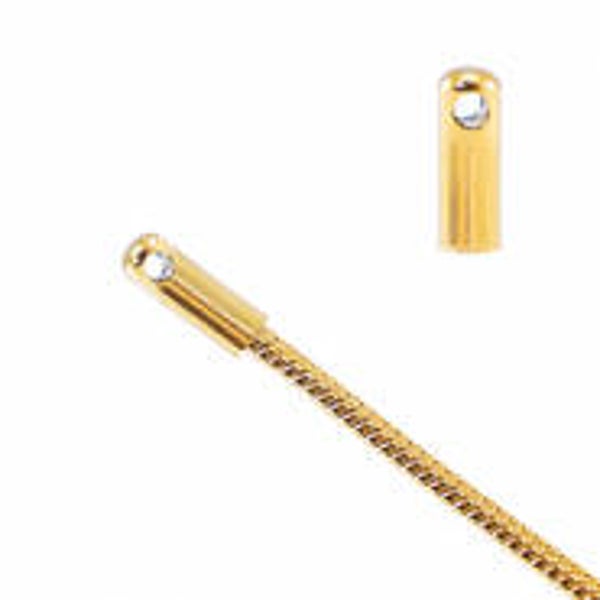 Stainless steel (RVS) voor Jasseron snake Ø1.7mm Goud