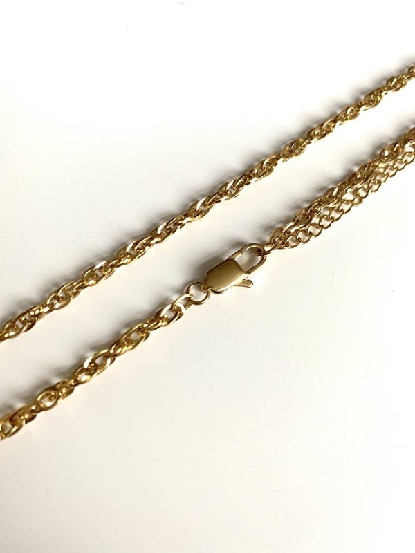 Stainless steel ketting goud chained