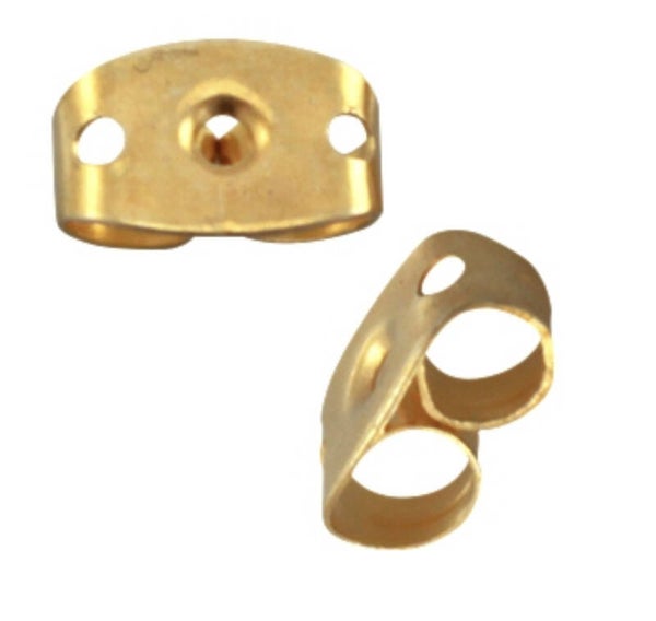 DQ oorbel stoppers goud