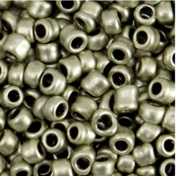 Rocailles Metallic champagne Grey 4mm