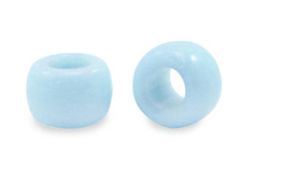 Acryl kralen rondellen 9mm Light blue