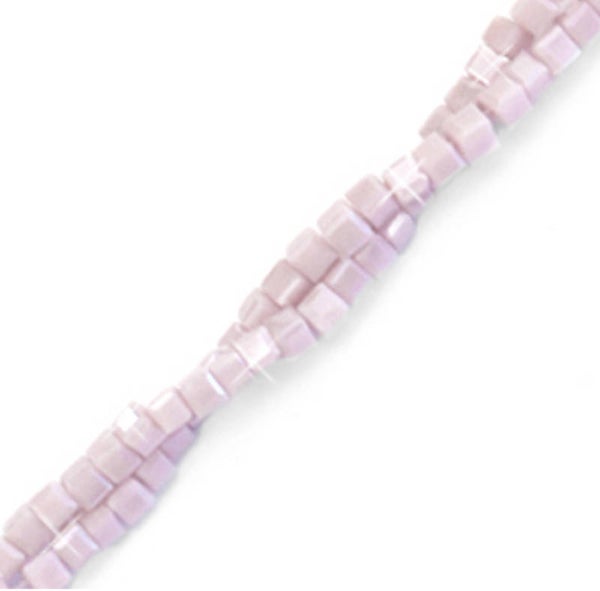 Facet top quality cube 2x2mm purple heather pearl shine 90 stuks 