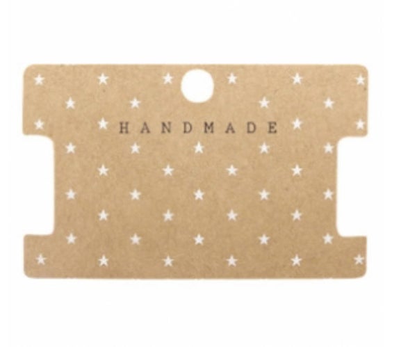 Kaartjes voor sieraden handmade stars