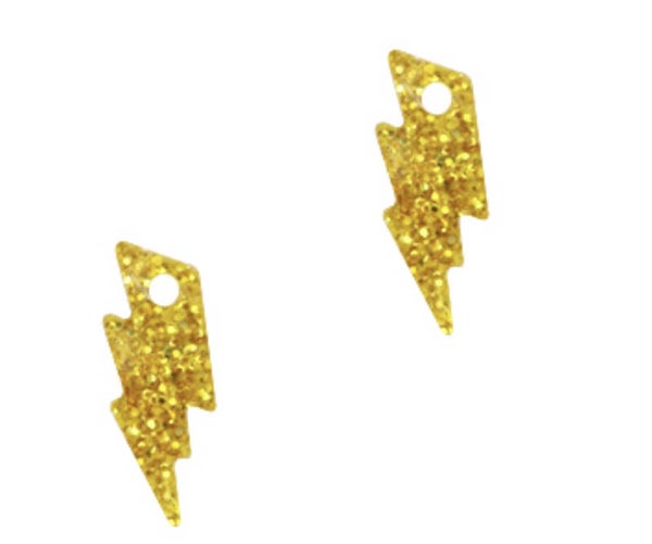 Plexx bedel Blixem glitter gold yellow