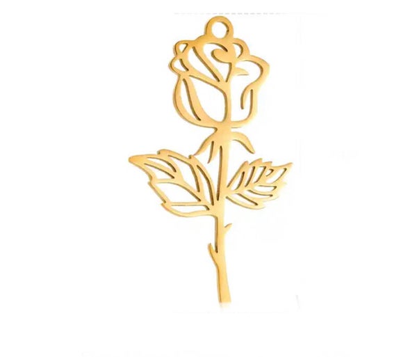 Stainless steel bedel Roos Goud