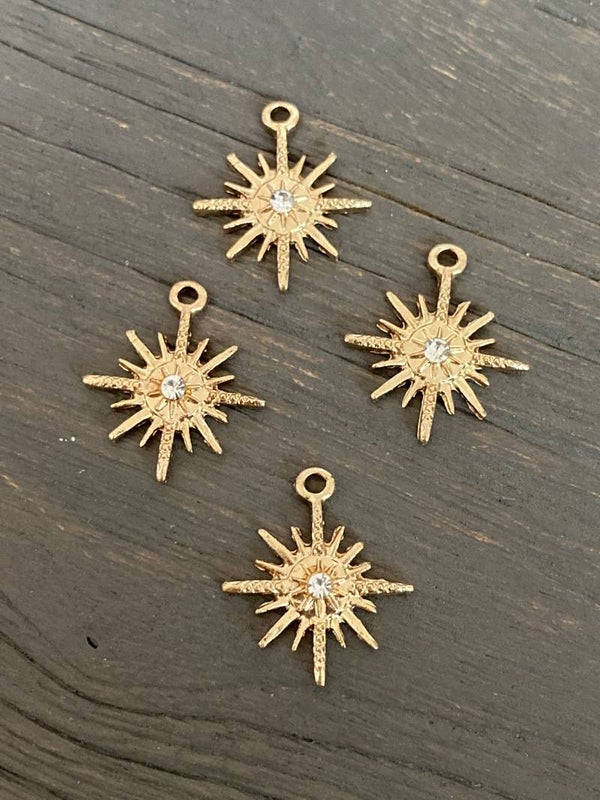 Bedel / hanger zon shiny goud.