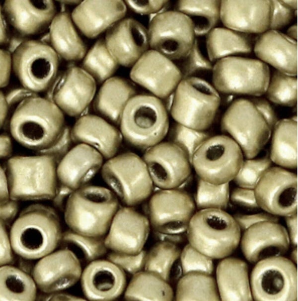 Rocailles 4mm Mustard Gold Metallic