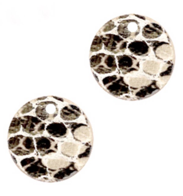 Hanger snake beige rond small