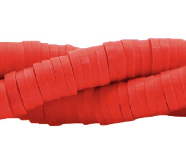 Katsuki kralen 4mm Deep tangerine Tango red