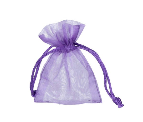 Organza zakje 9x12mm Purple