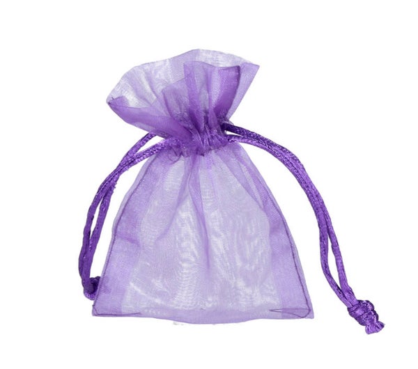 Organza zakje 5x7 cm paars