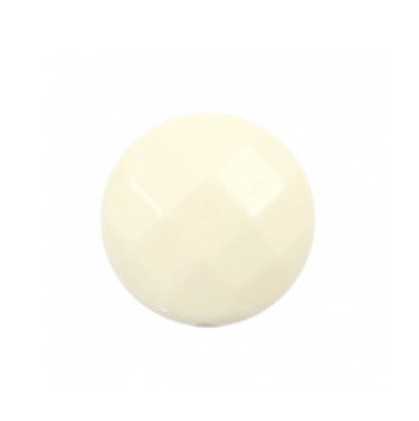 DQ acryl kraal Beige facet plat 24mm