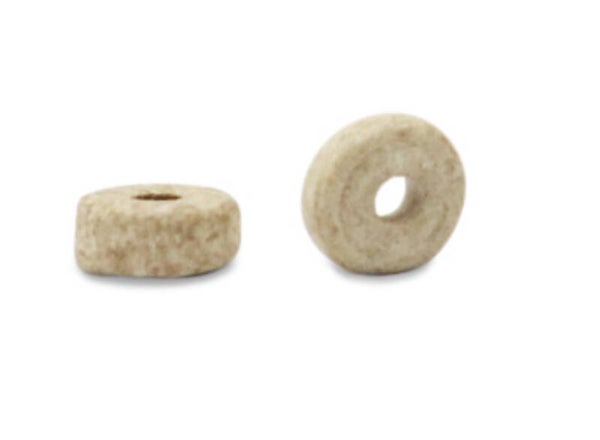 Keramiek kralen DQ 6mm disc Sand Beige