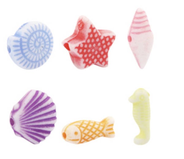 Summer acryl kralen multicolor