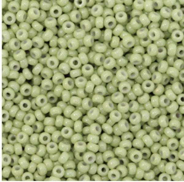 Miyuki 11/0 2mm opaque fennel green 11-4473