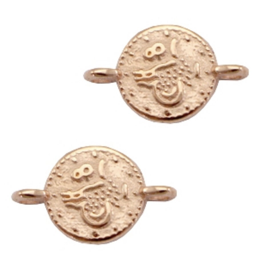 DQ muntje tussenstuk. Rosé goud