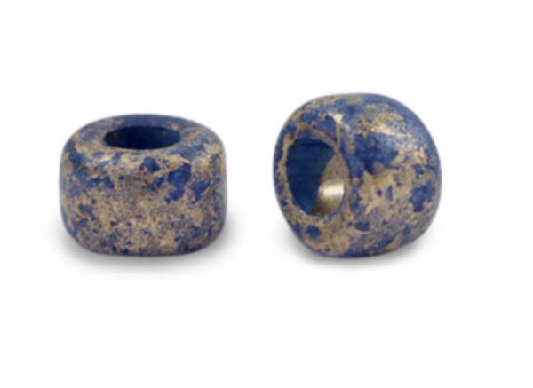 Keramiek kralen DQ Gold spot Dark Blue