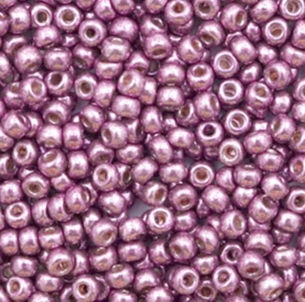 Miyuki 8/0 3mm rocailles Duracoat galvanized hot pink 8-4210