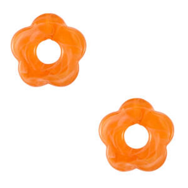 Acryl bedel flower orange