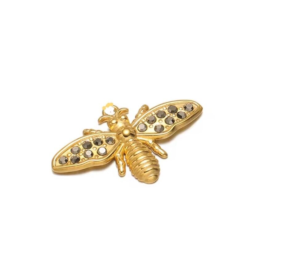 Bedel bij stainless steel Goud/Grijs