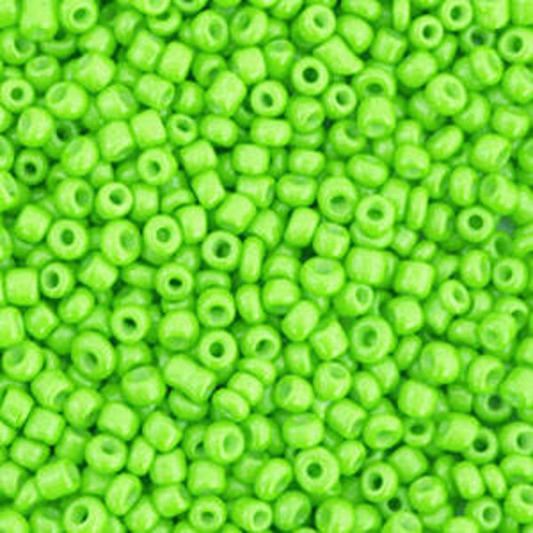 Rocailles 2mm Neon Lime Green