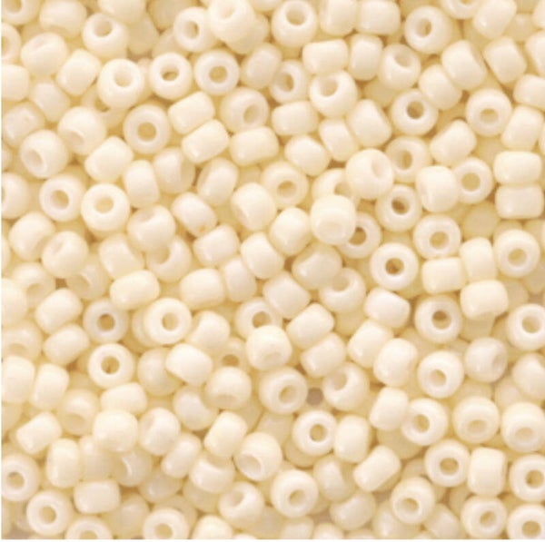 Miyuki 11-0 2mm Opaque dark cream Beige 11-492