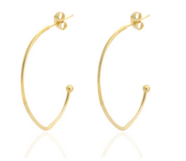 Stainless steel oorbellen rvs Goud